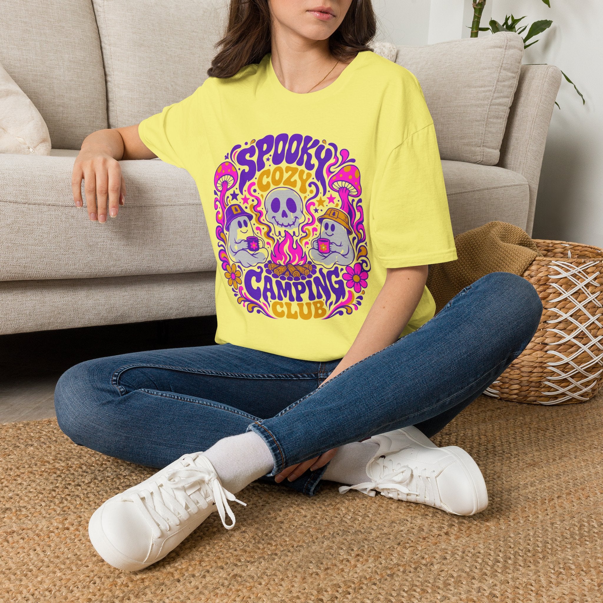 Spooky Cozy Camping Club T-shirt