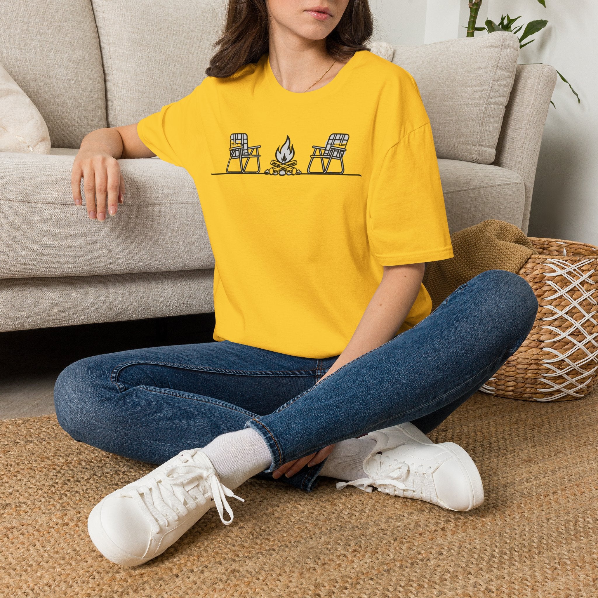 Chairs and Camp FIre T-shirt