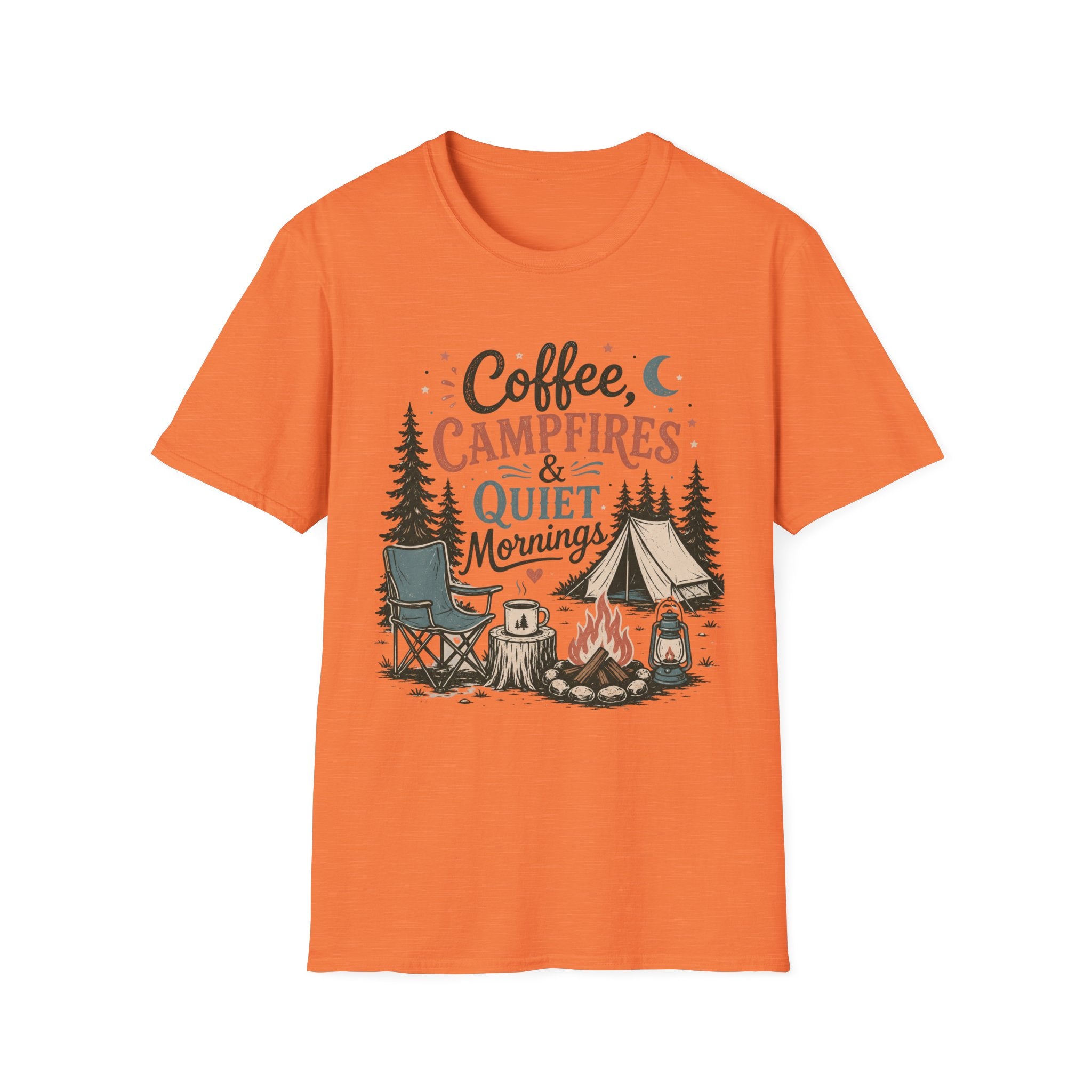 Coffee , Campfire and Quiet Night T-shirt