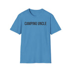 Camping Uncle Text T-shirt