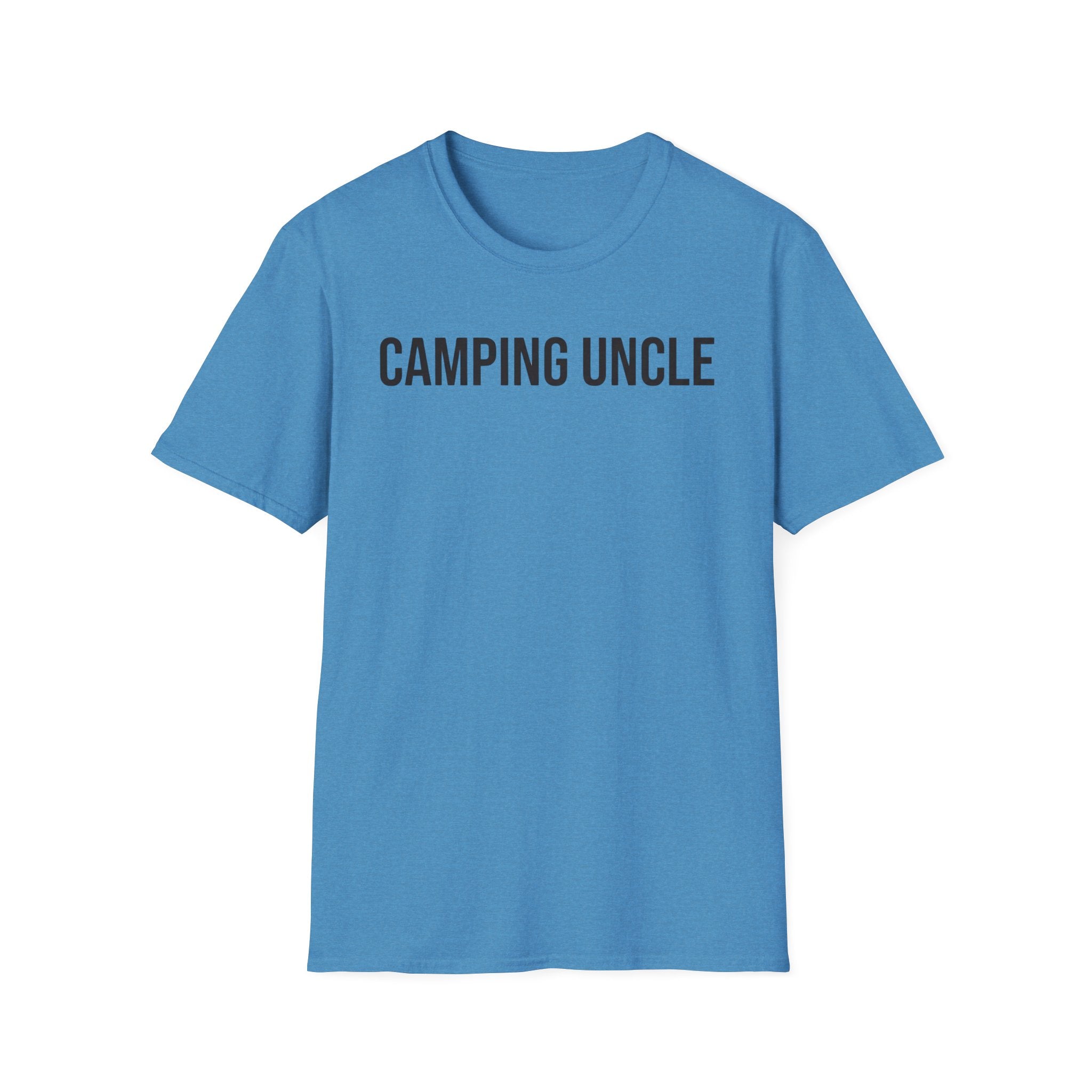 Camping Uncle Text T-shirt