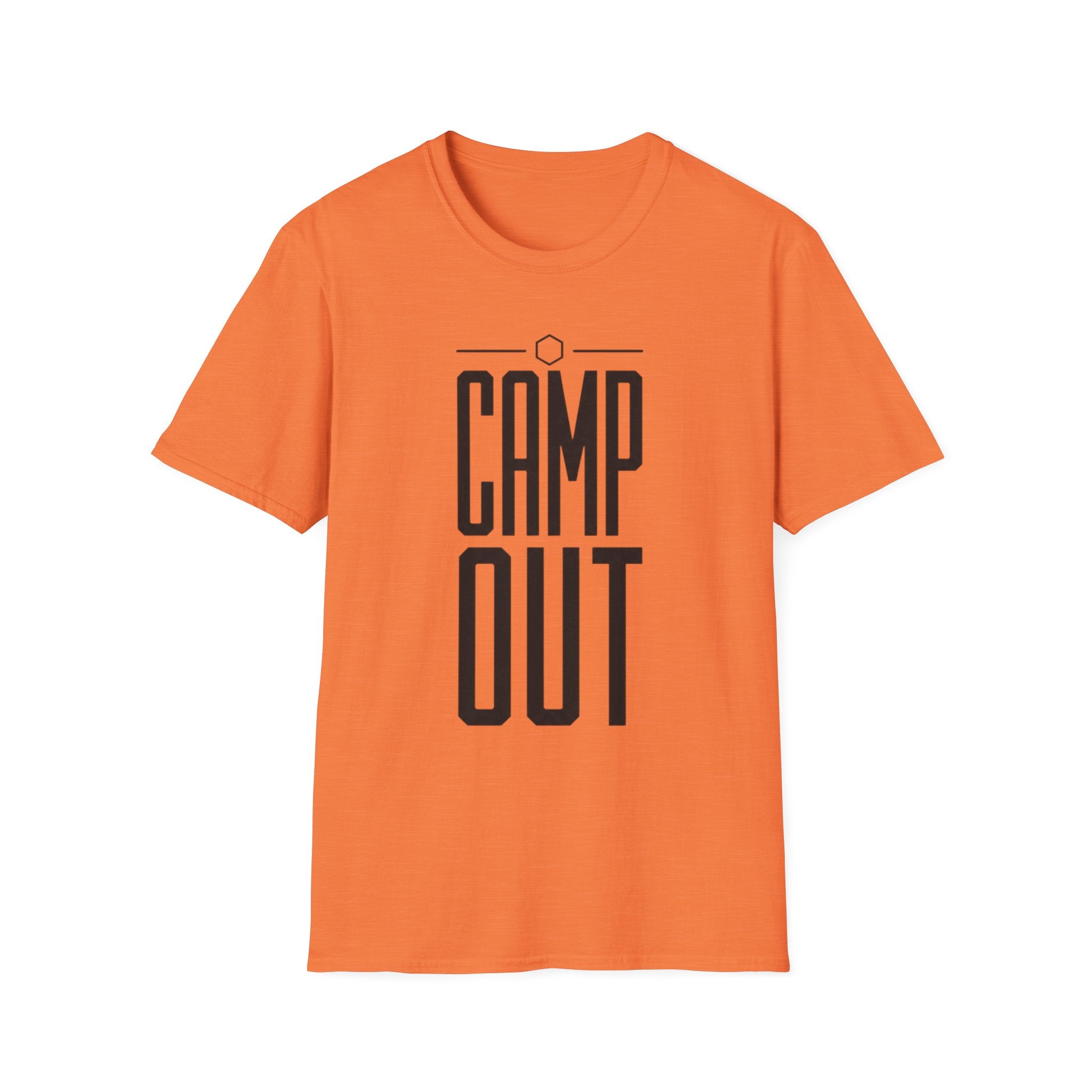 Camp out text T-shirt