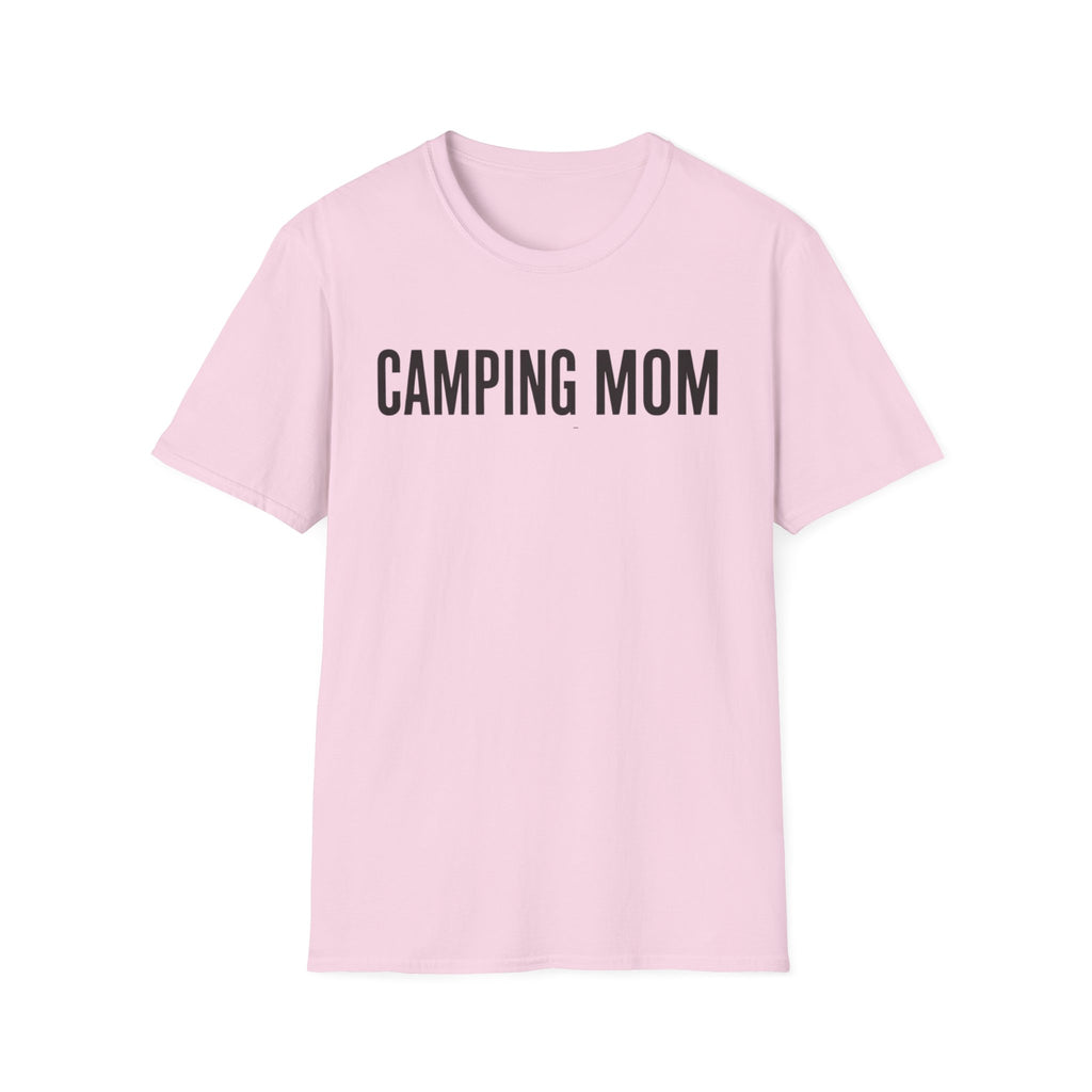 Camping Mom Text T-shirt