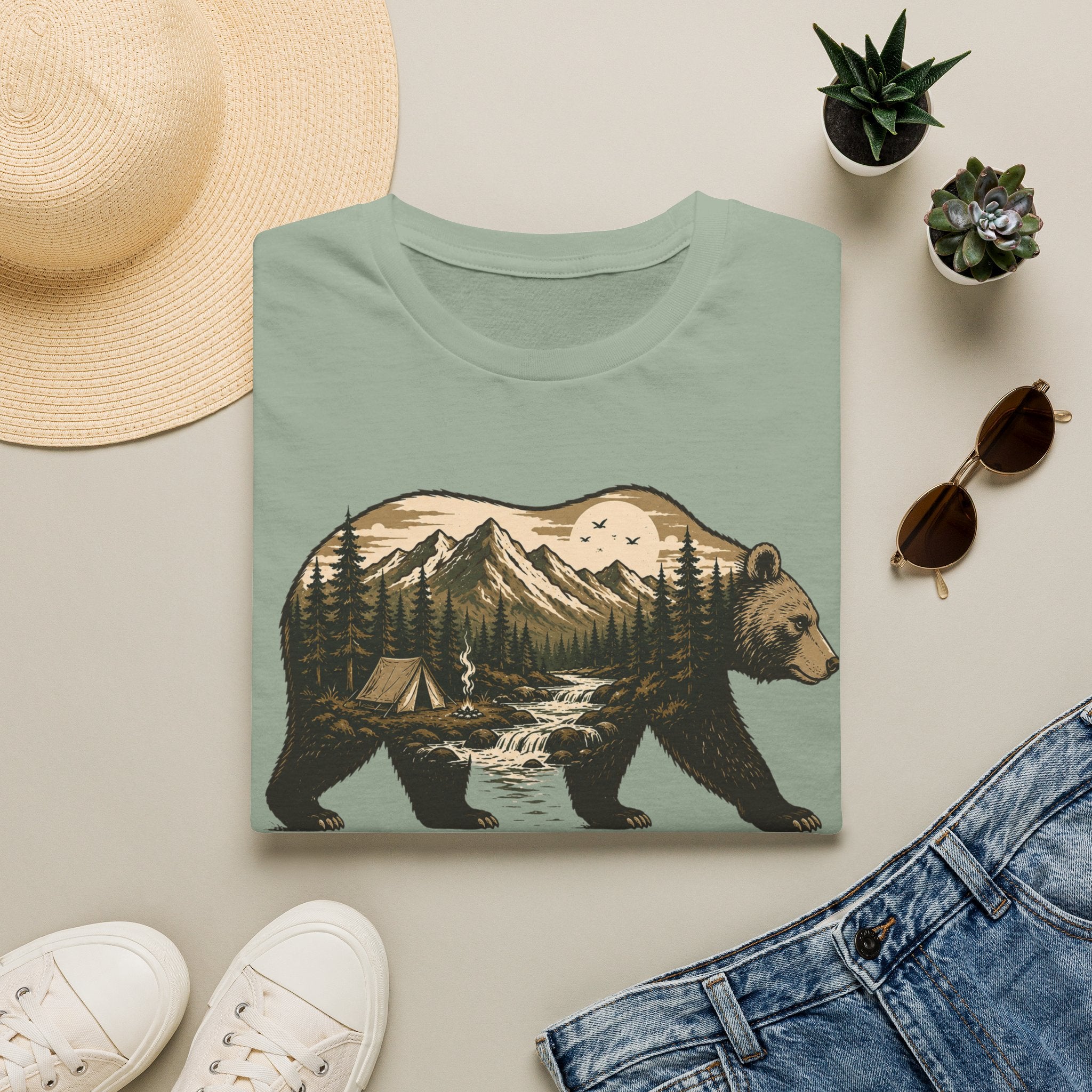 Bear into the quiet wild T-shirt