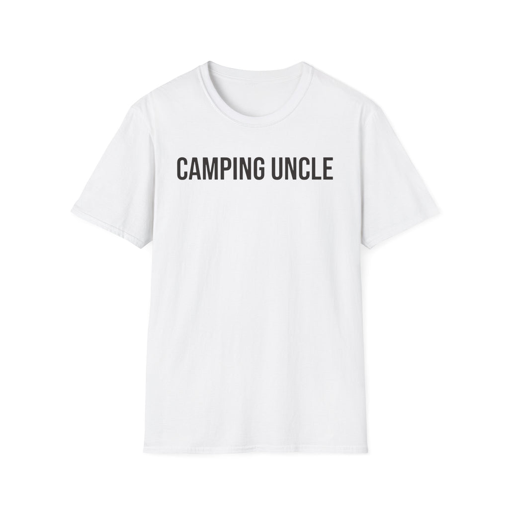 Camping Uncle Text T-shirt
