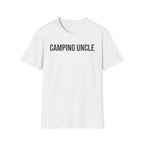 Camping Uncle Text T-shirt