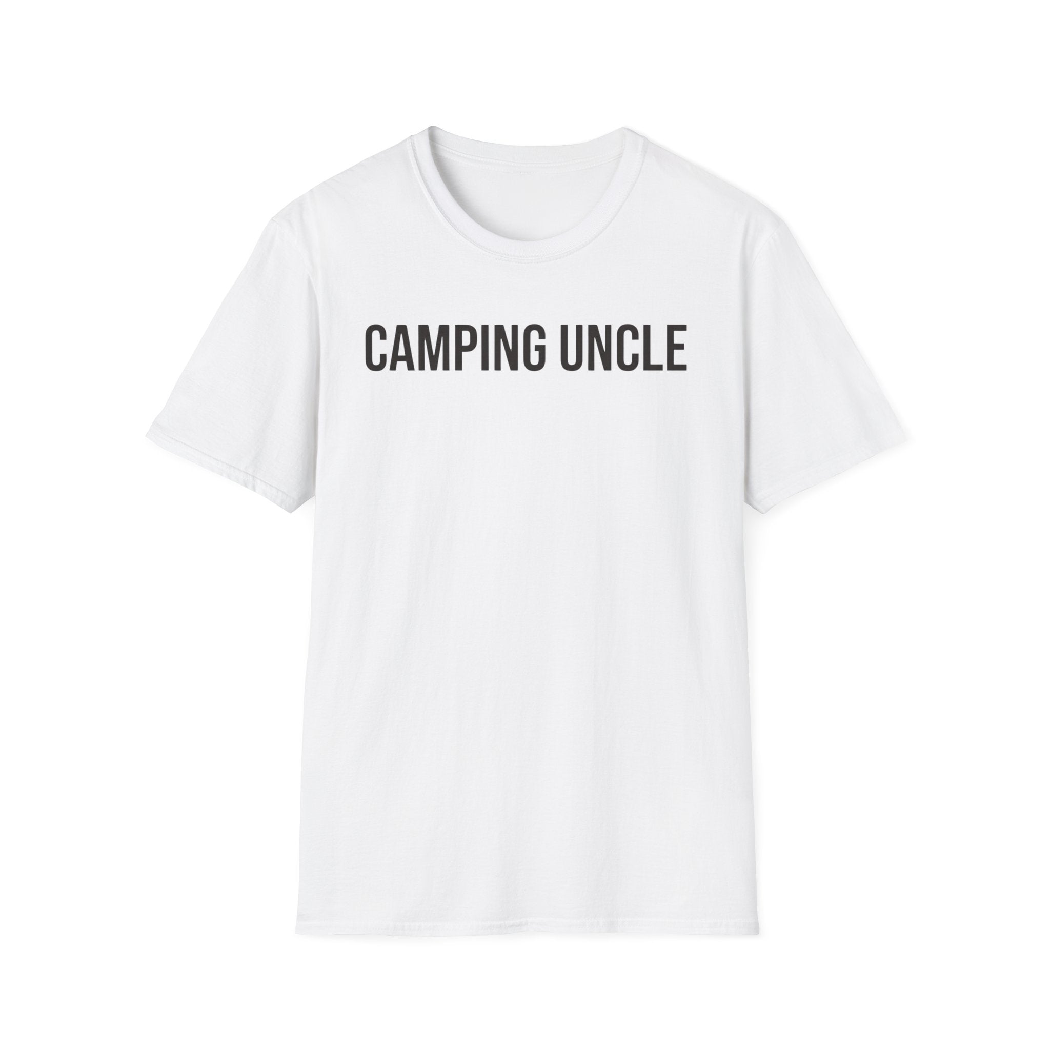 Camping Uncle Text T-shirt