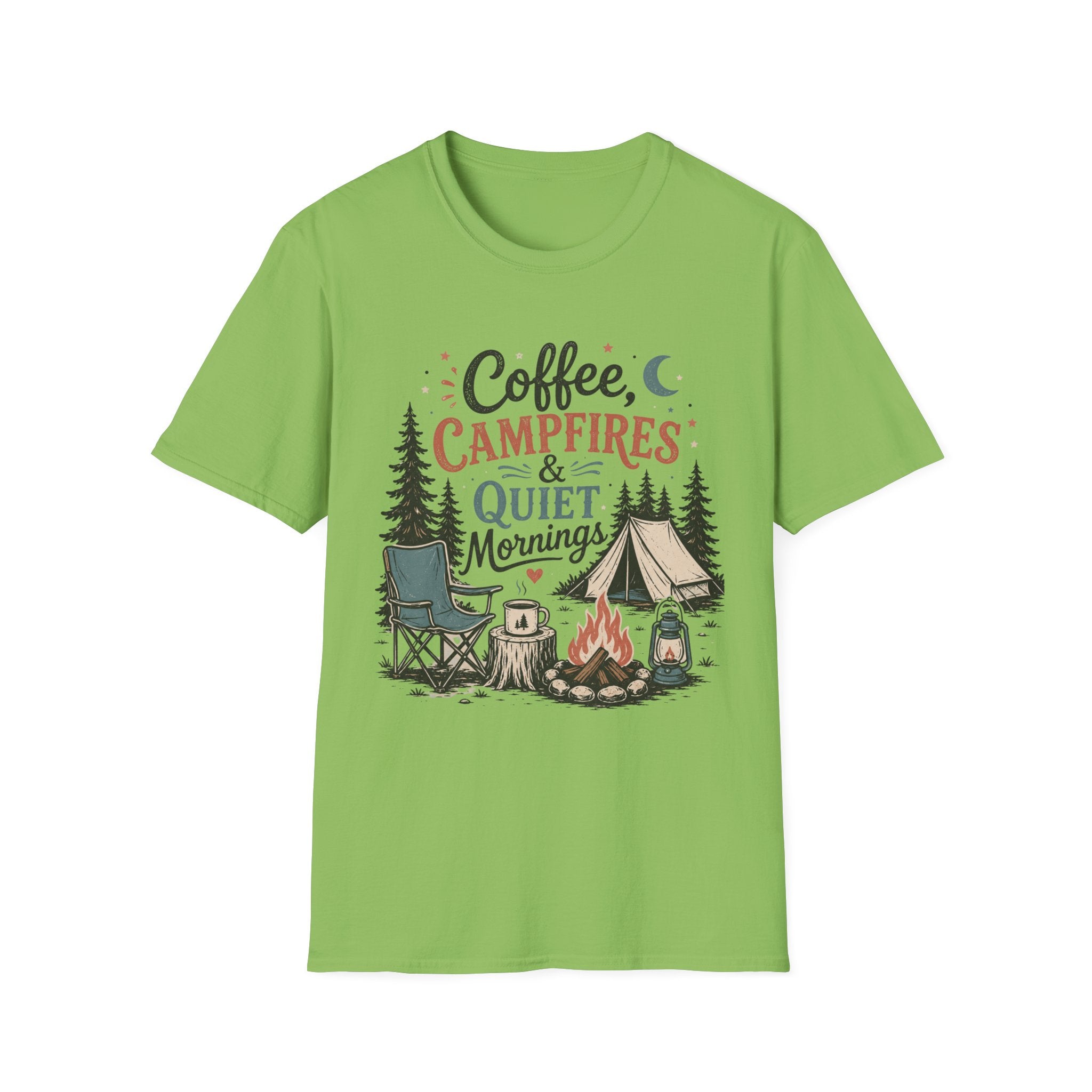 Coffee , Campfire and Quiet Night T-shirt