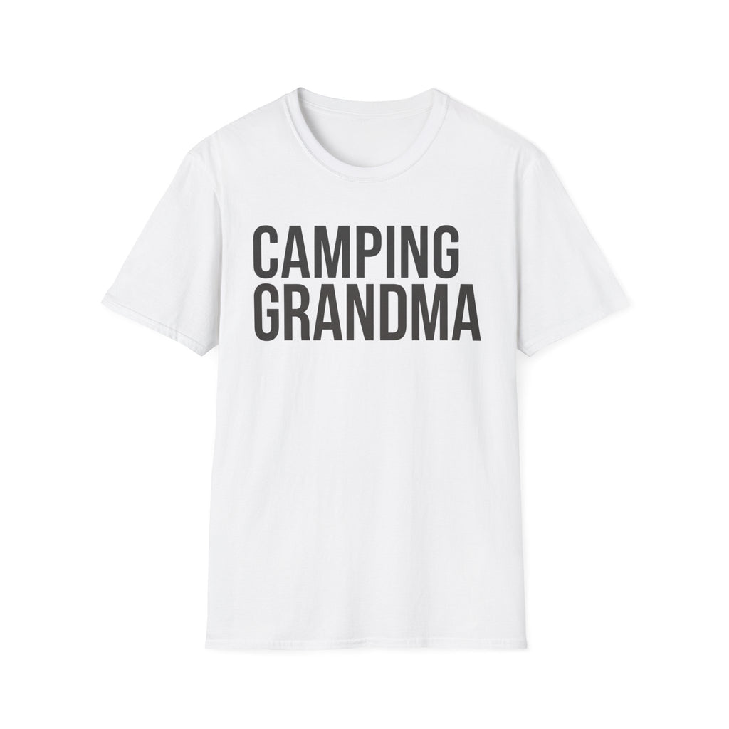 Camping Grandma Text T-shirt
