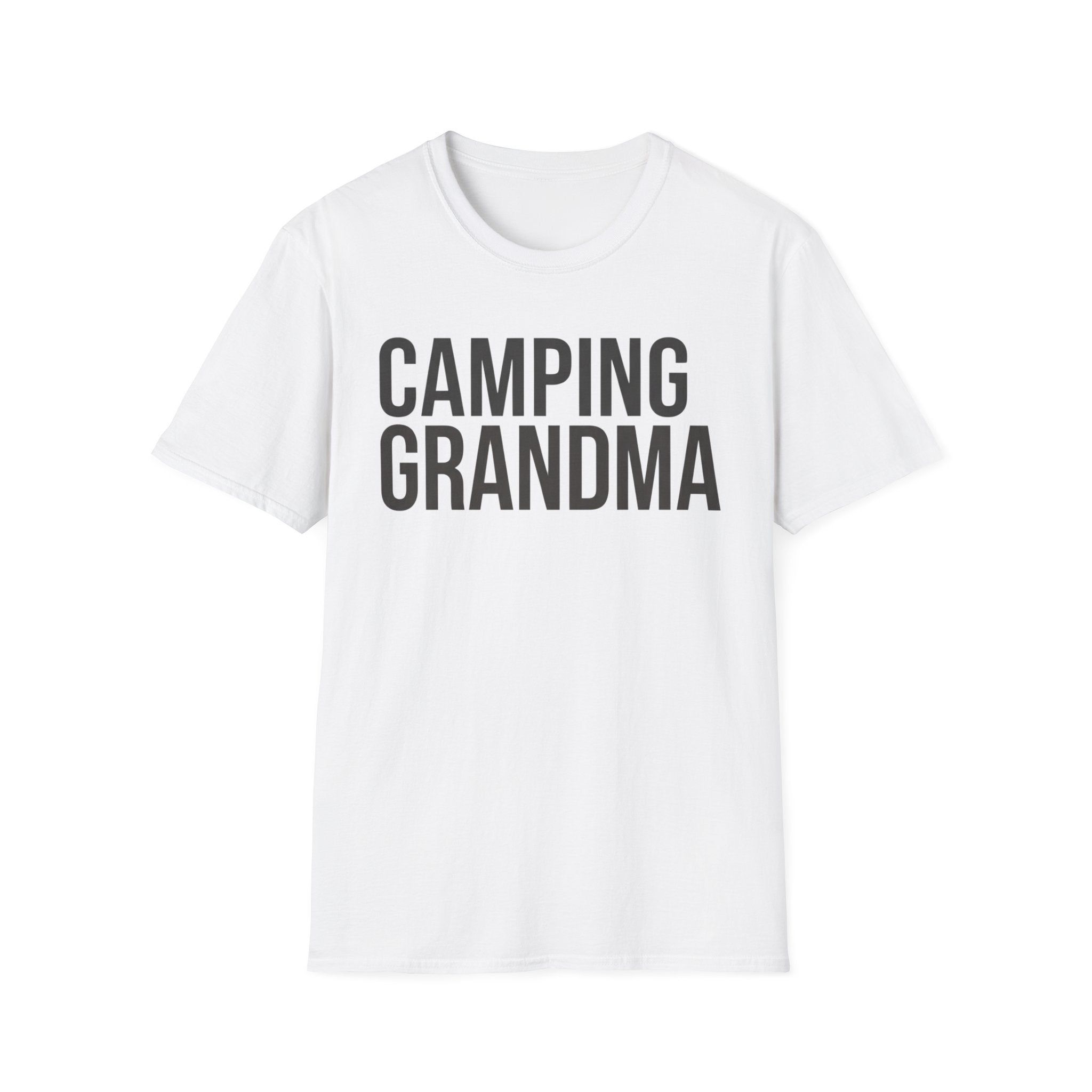 Camping Grandma Text T-shirt