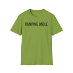Camping Uncle Text T-shirt