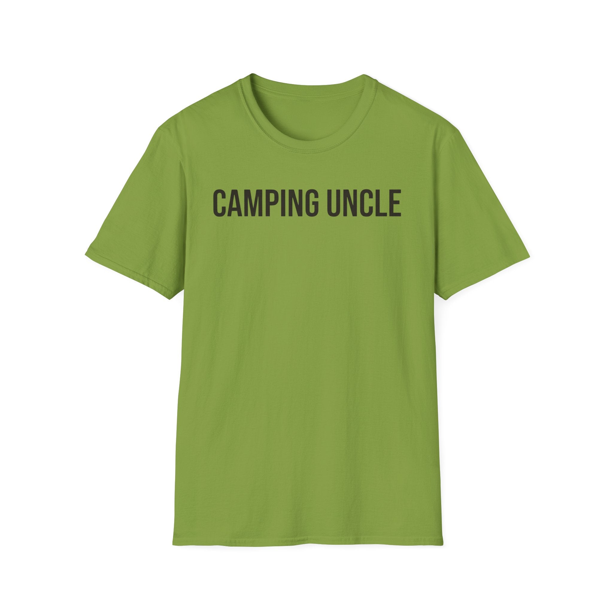Camping Uncle Text T-shirt