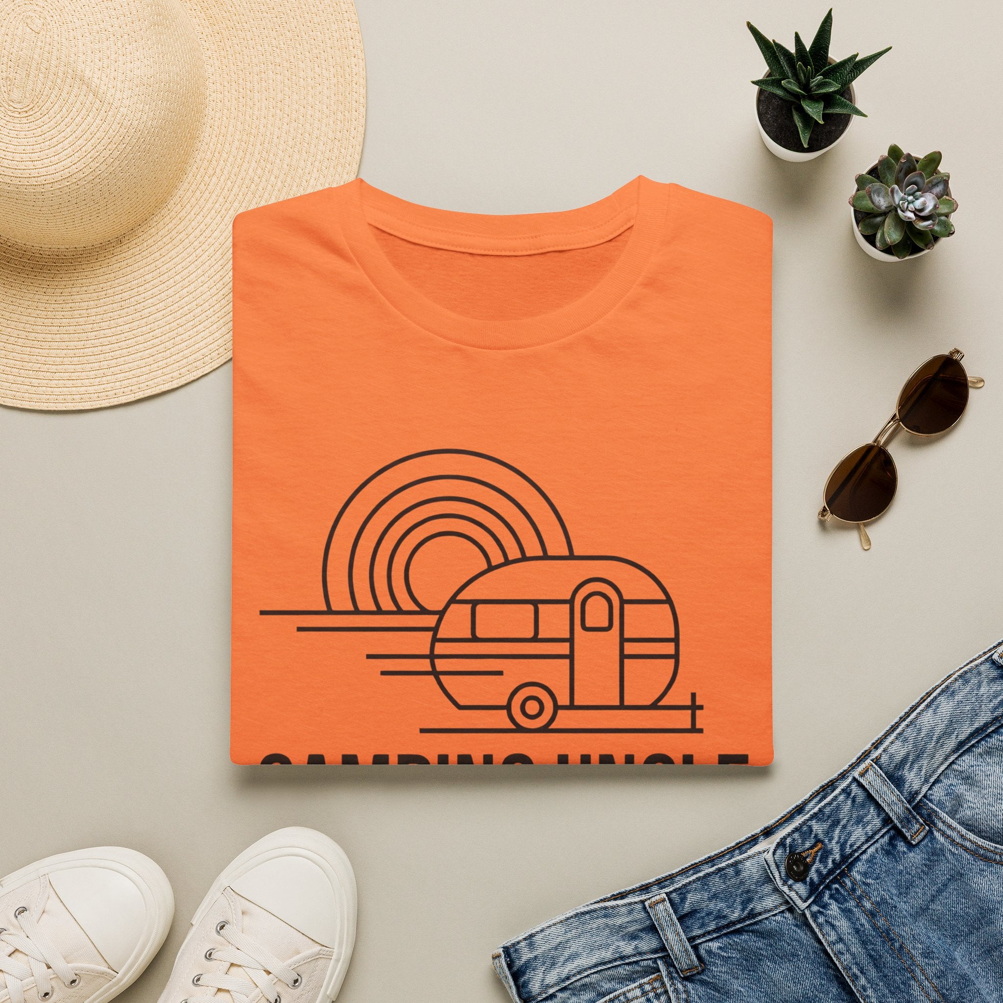 Camping Uncle T-shirt