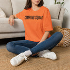 Camping Squad Text T-shirt