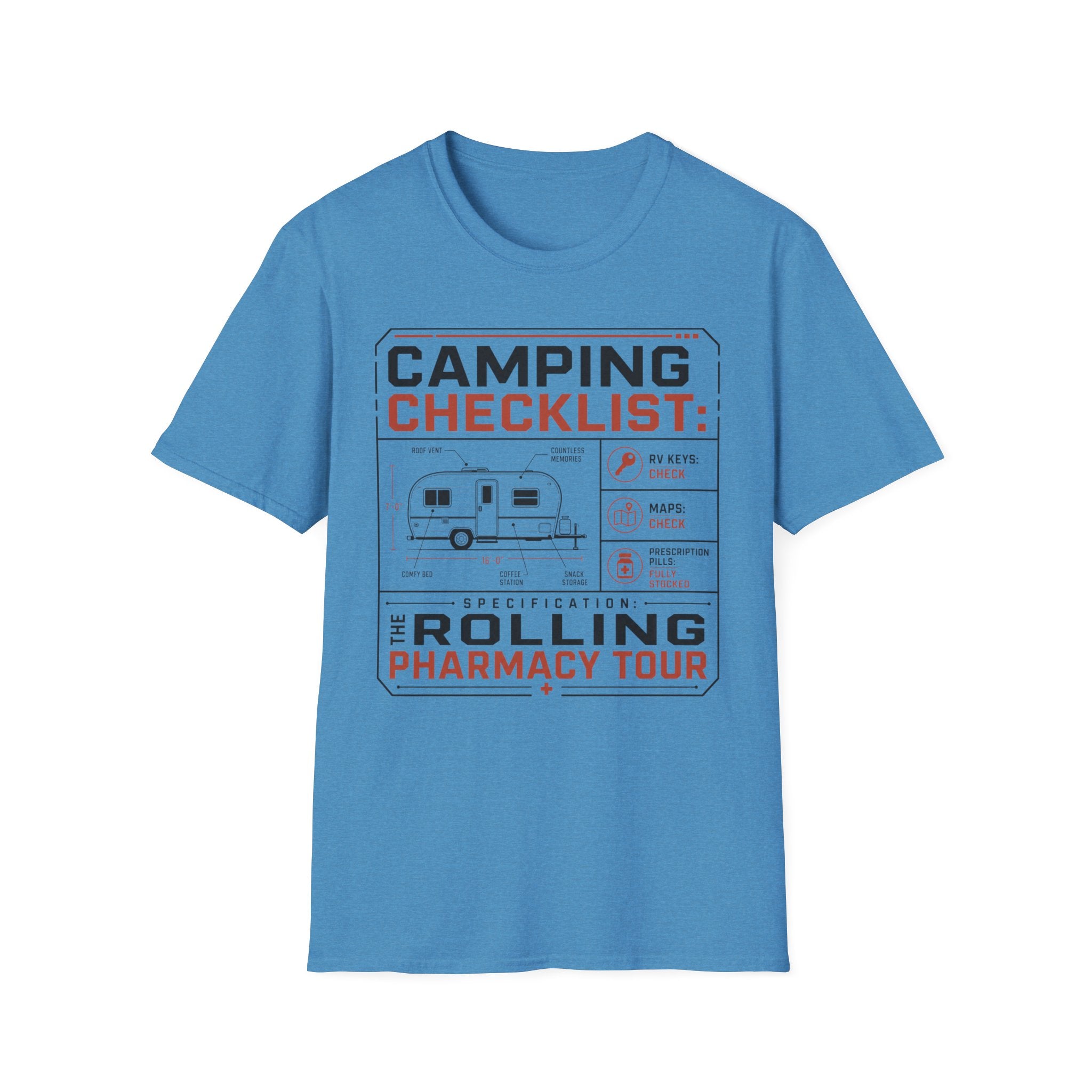 Camping Checklist T-shirt