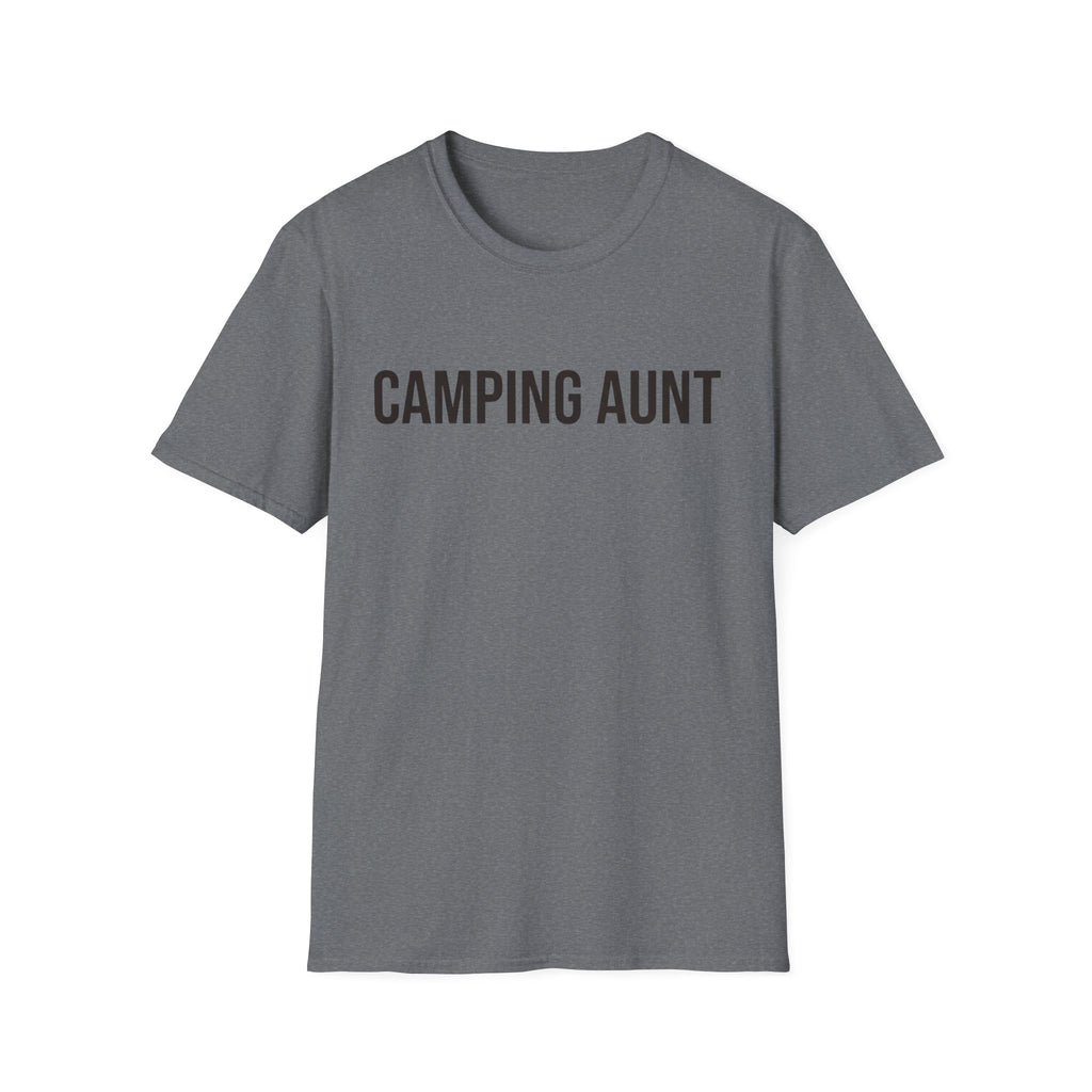 camping aunt text T-shirt