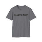 camping aunt text T-shirt