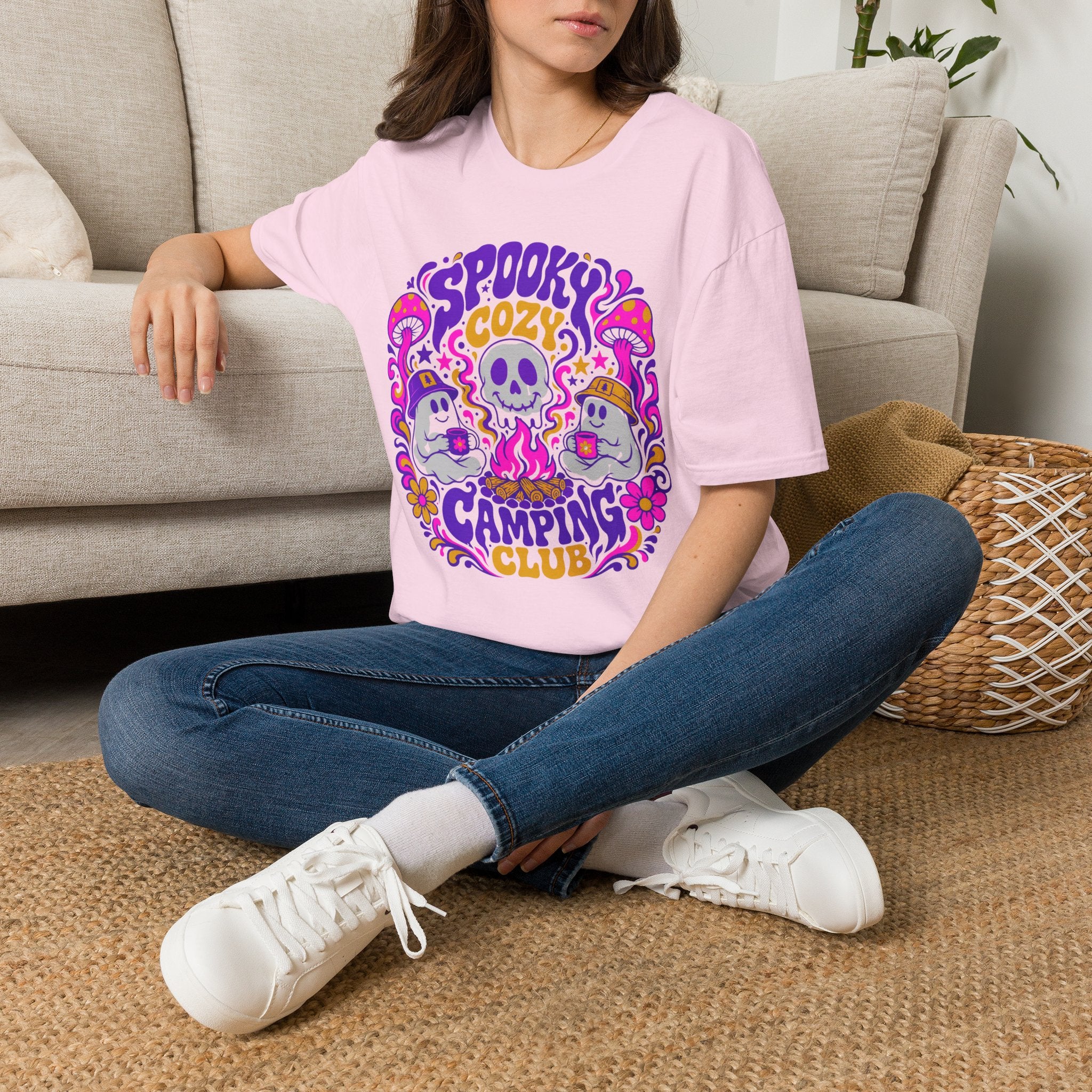 Spooky Cozy Camping Club T-shirt