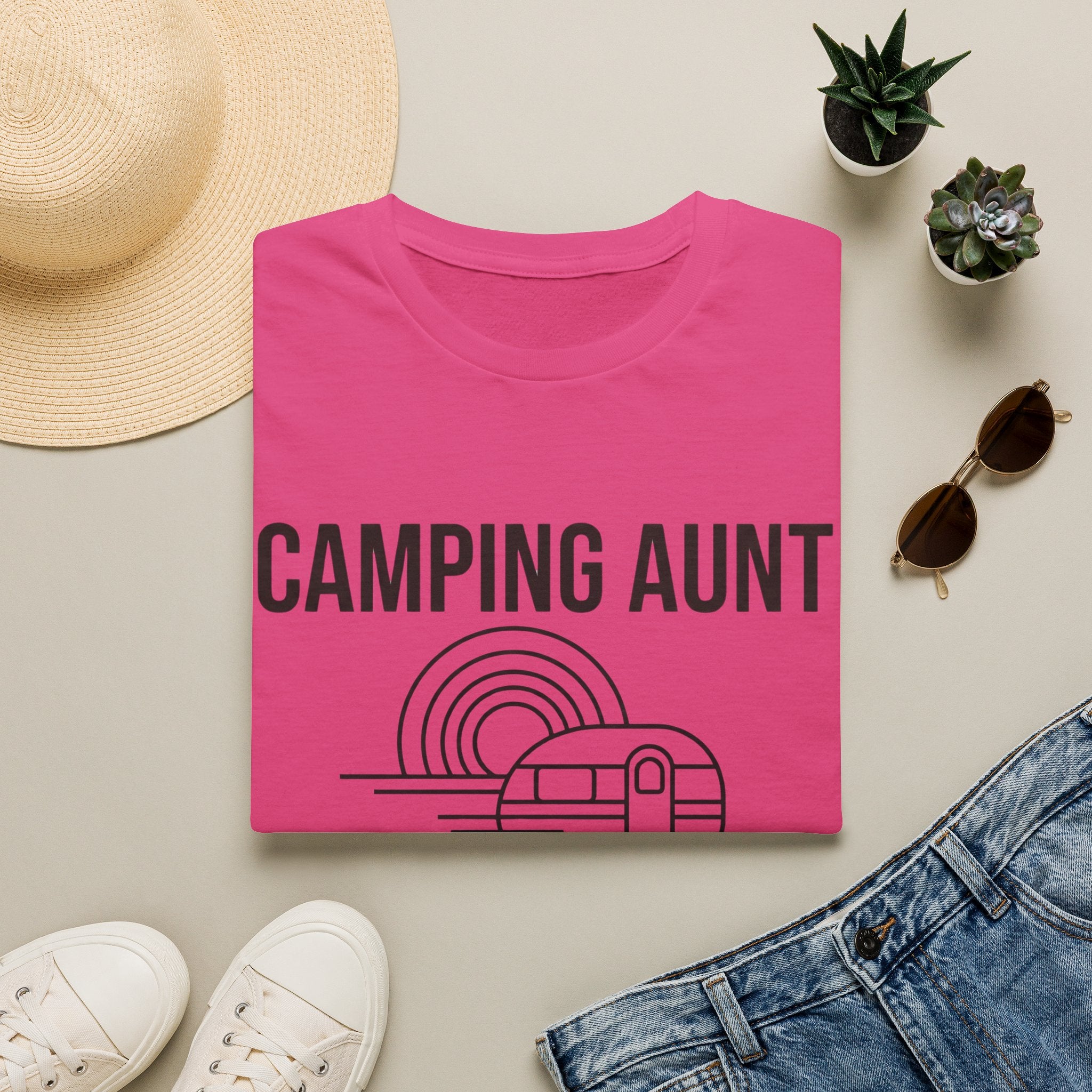 Camping Aunt T-shirt EDITION 2