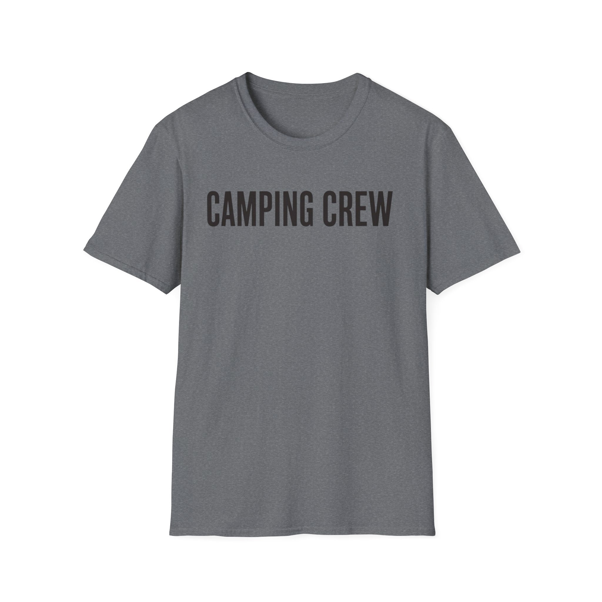 Camping Crew Text T-shirt
