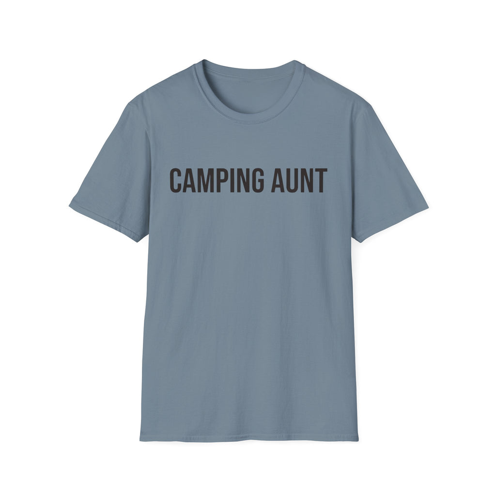 camping aunt text T-shirt