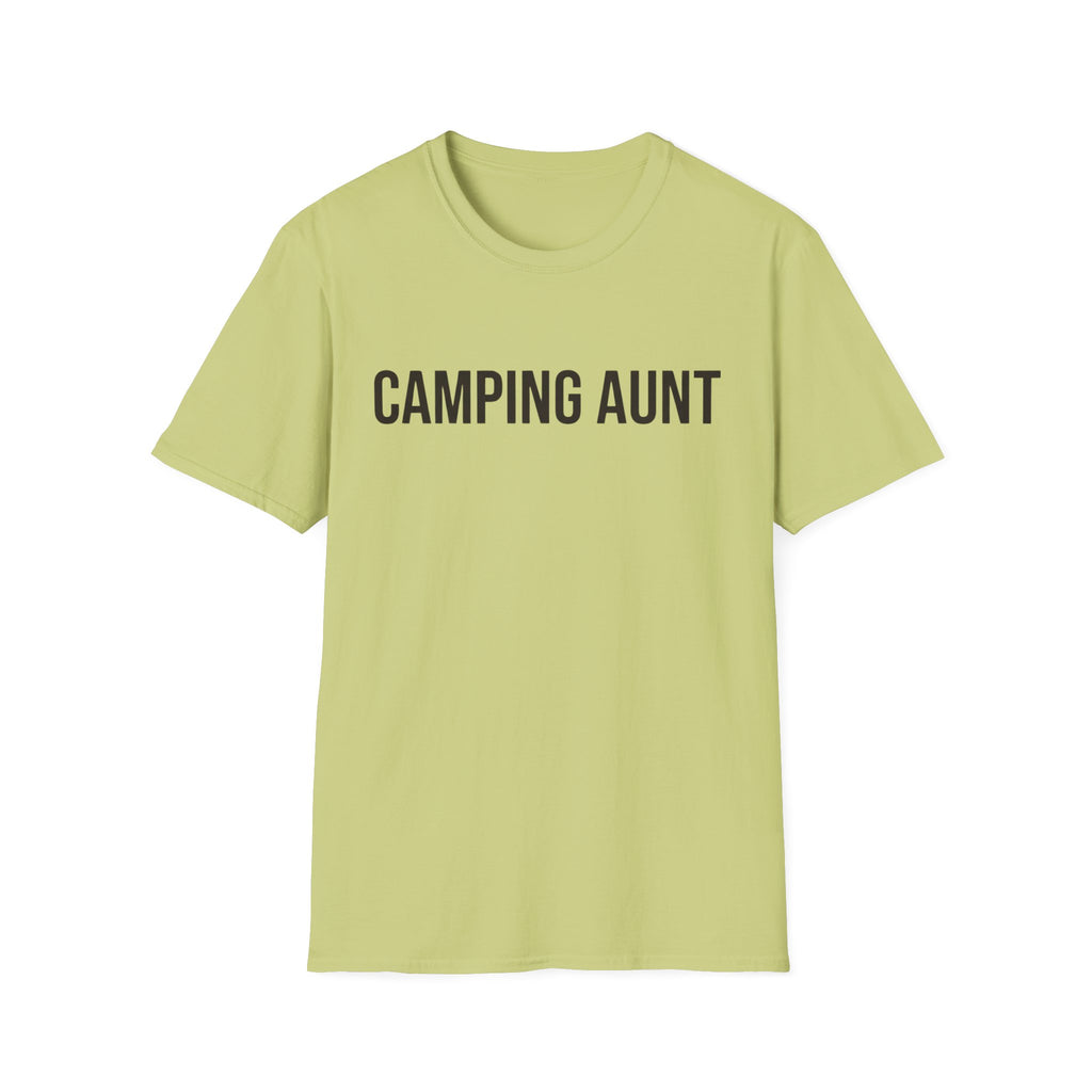 camping aunt text T-shirt