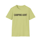 camping aunt text T-shirt