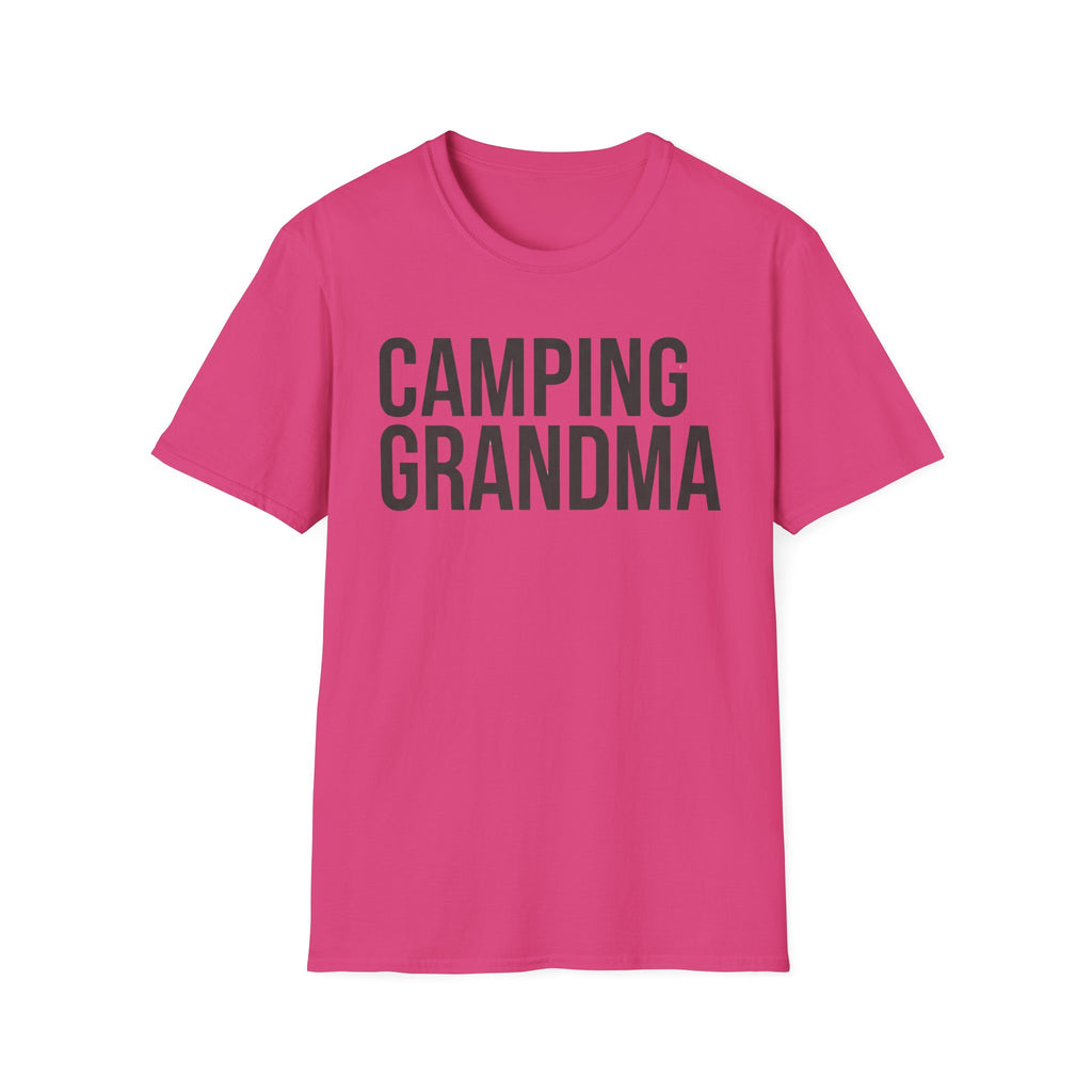 Camping Grandma Text T-shirt