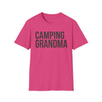 Camping Grandma Text T-shirt