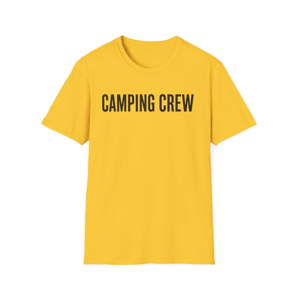 Camping Crew Text T-shirt