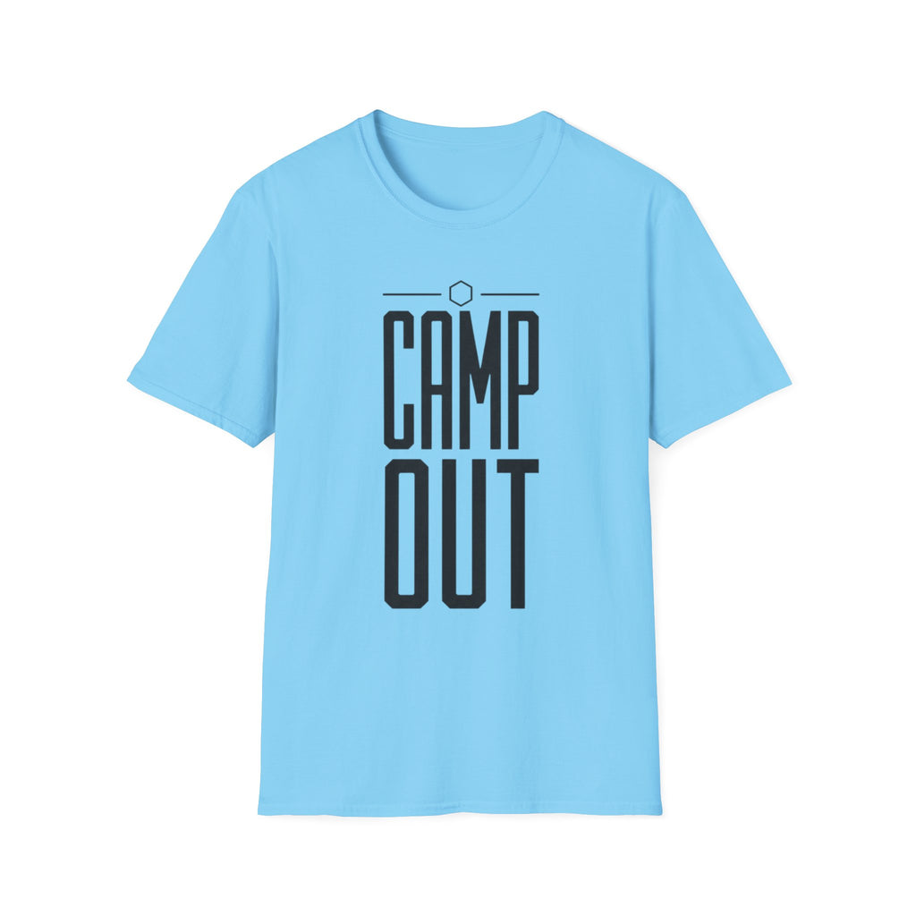 Camp out text T-shirt