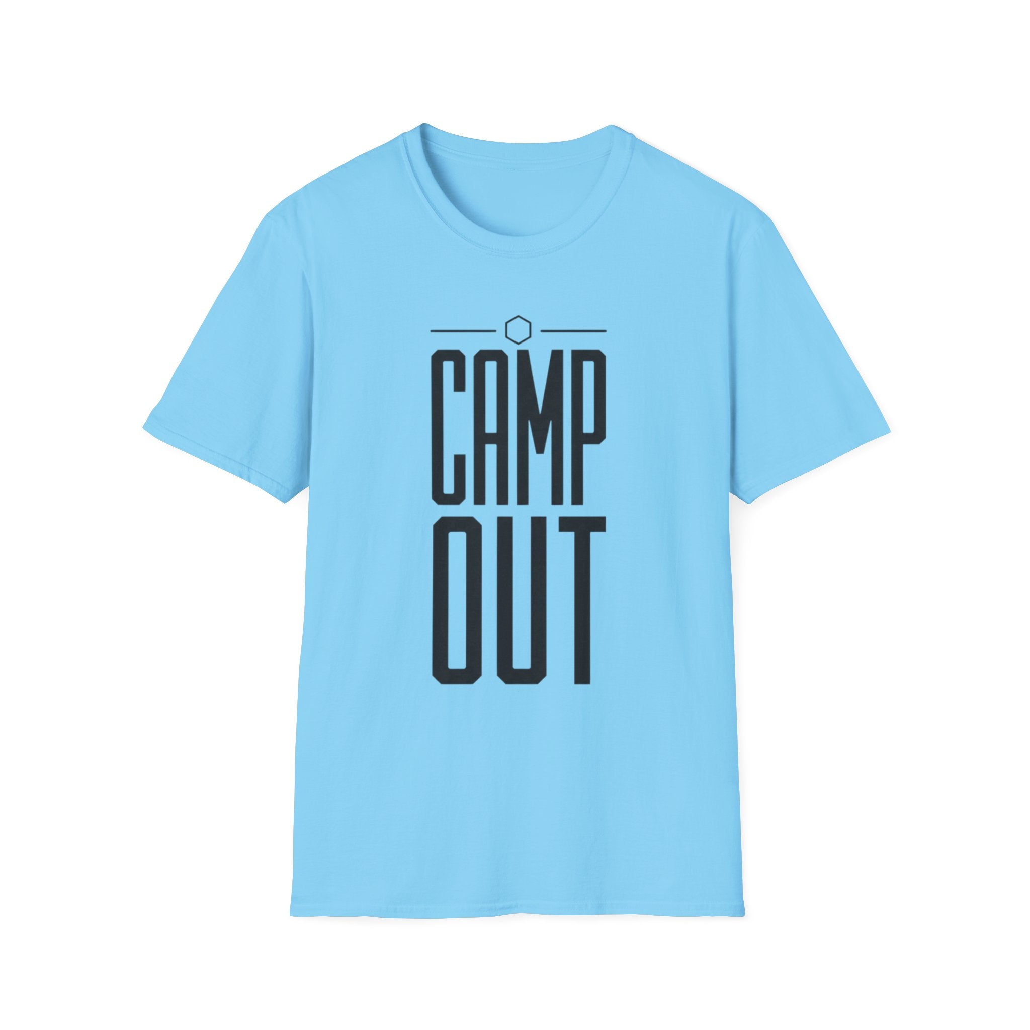 Camp out text T-shirt