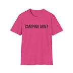 camping aunt text T-shirt