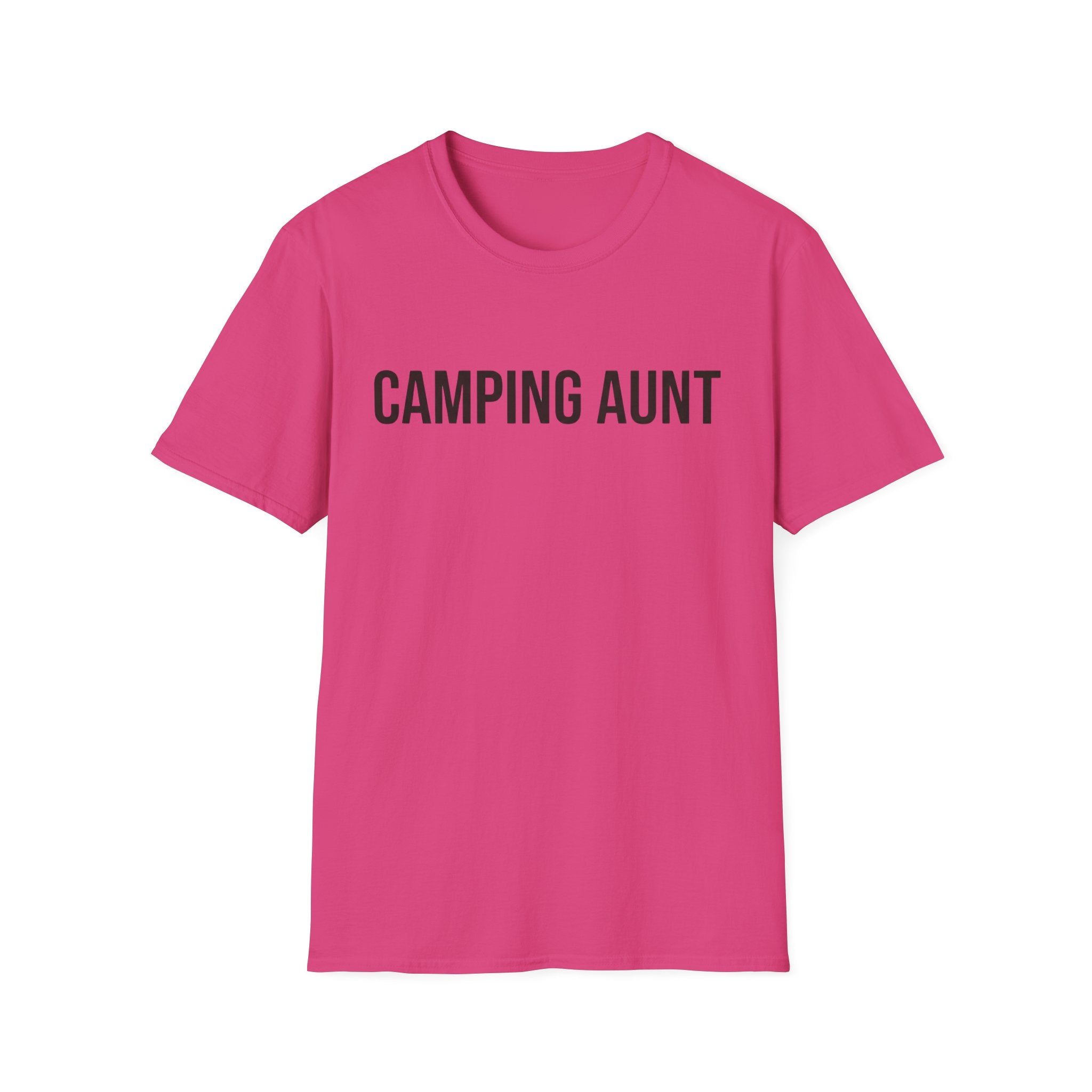 camping aunt text T-shirt