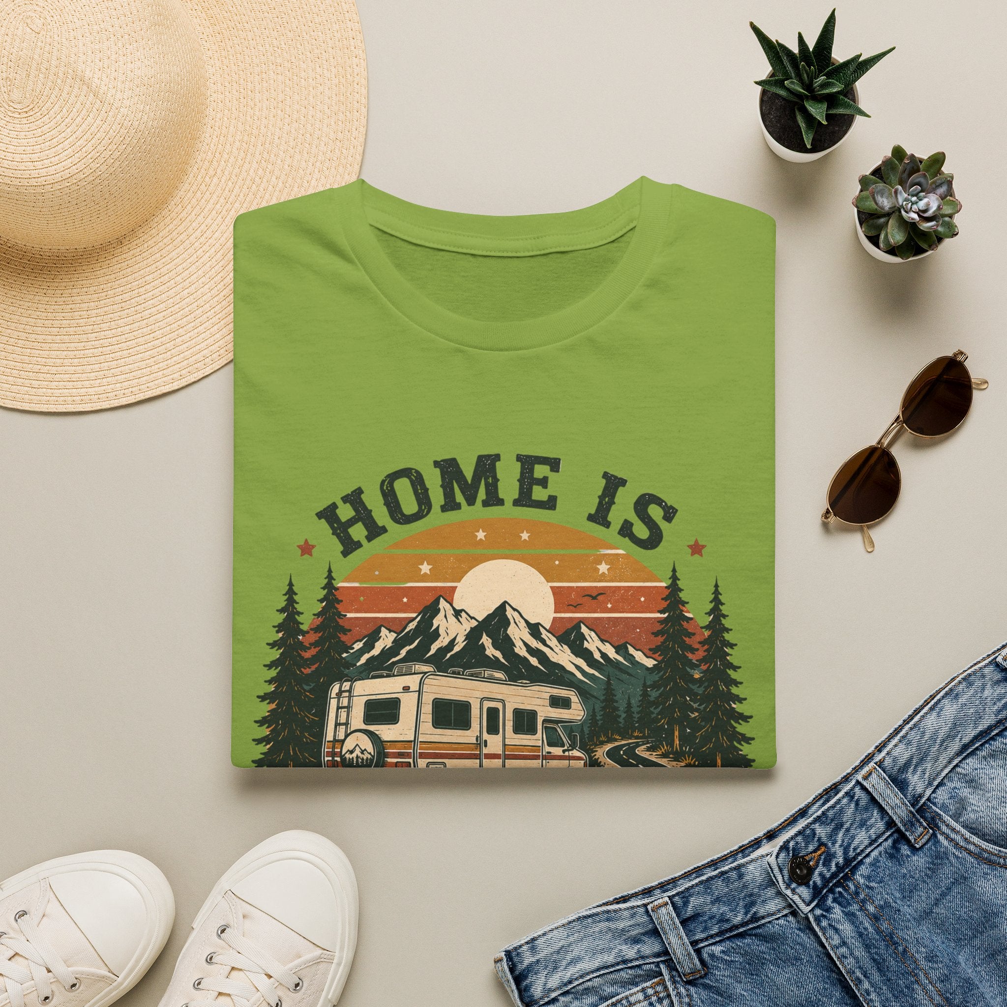 Home Is Wherever We Camp T-shirt