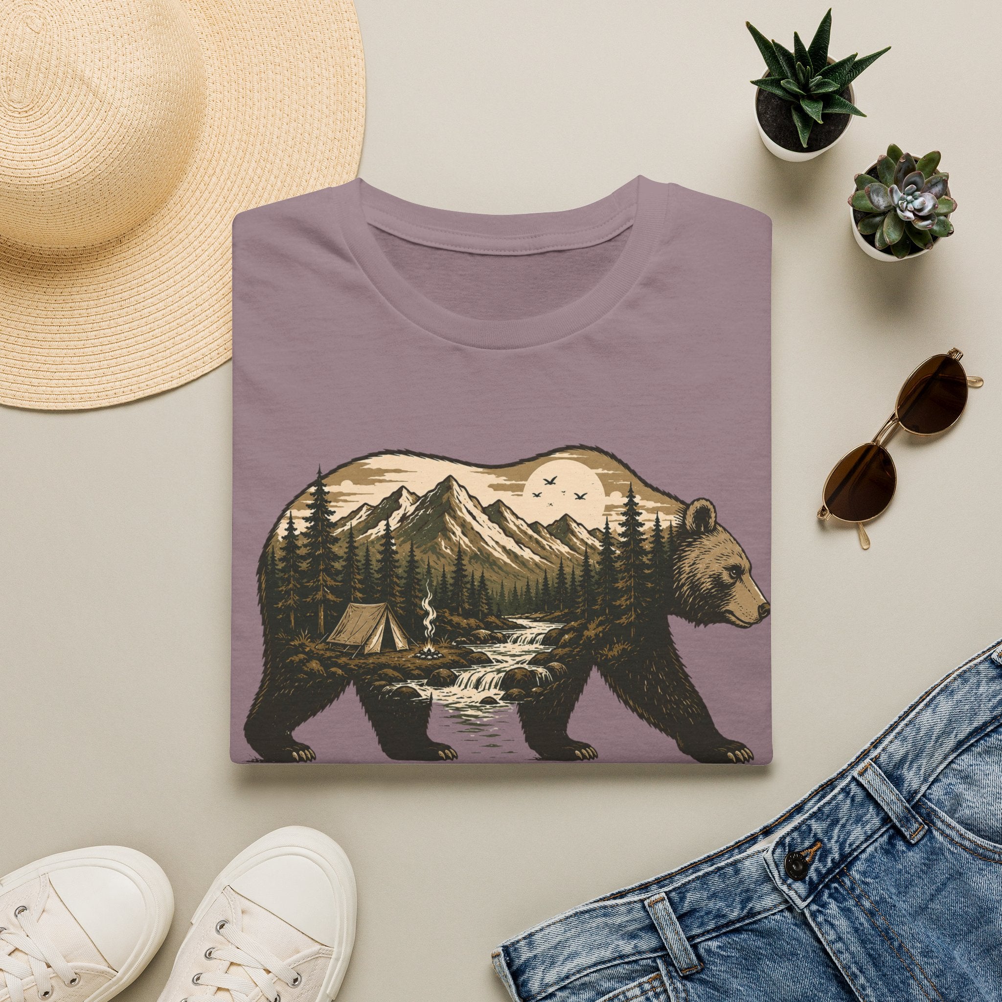 Bear into the quiet wild T-shirt