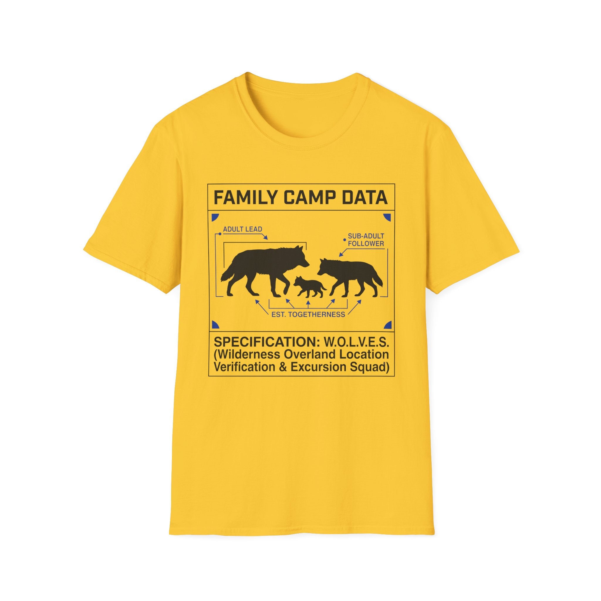 Family Camp Data WolvesT-shirt