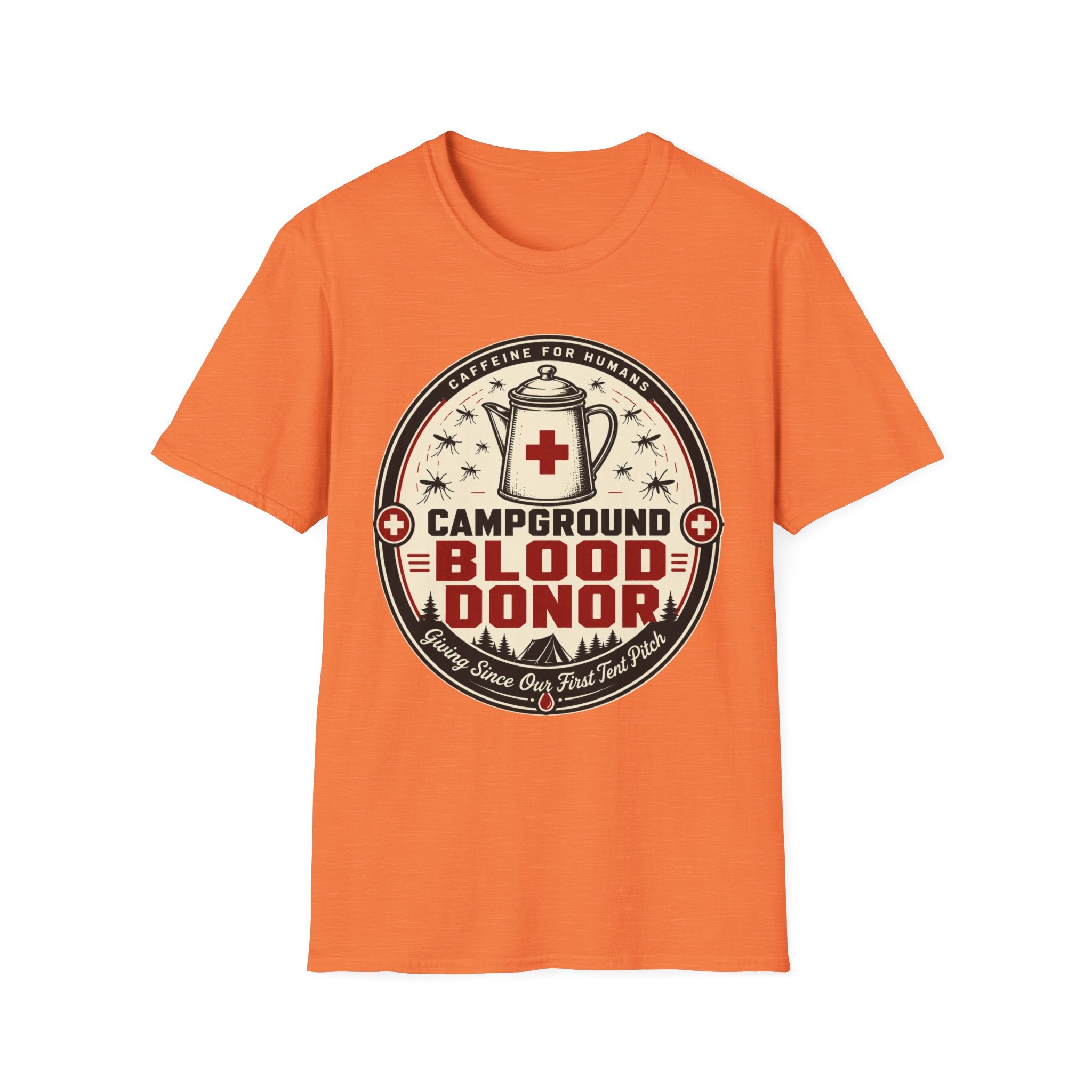 Caffeine for humans Campground Blood Donor T-shirt