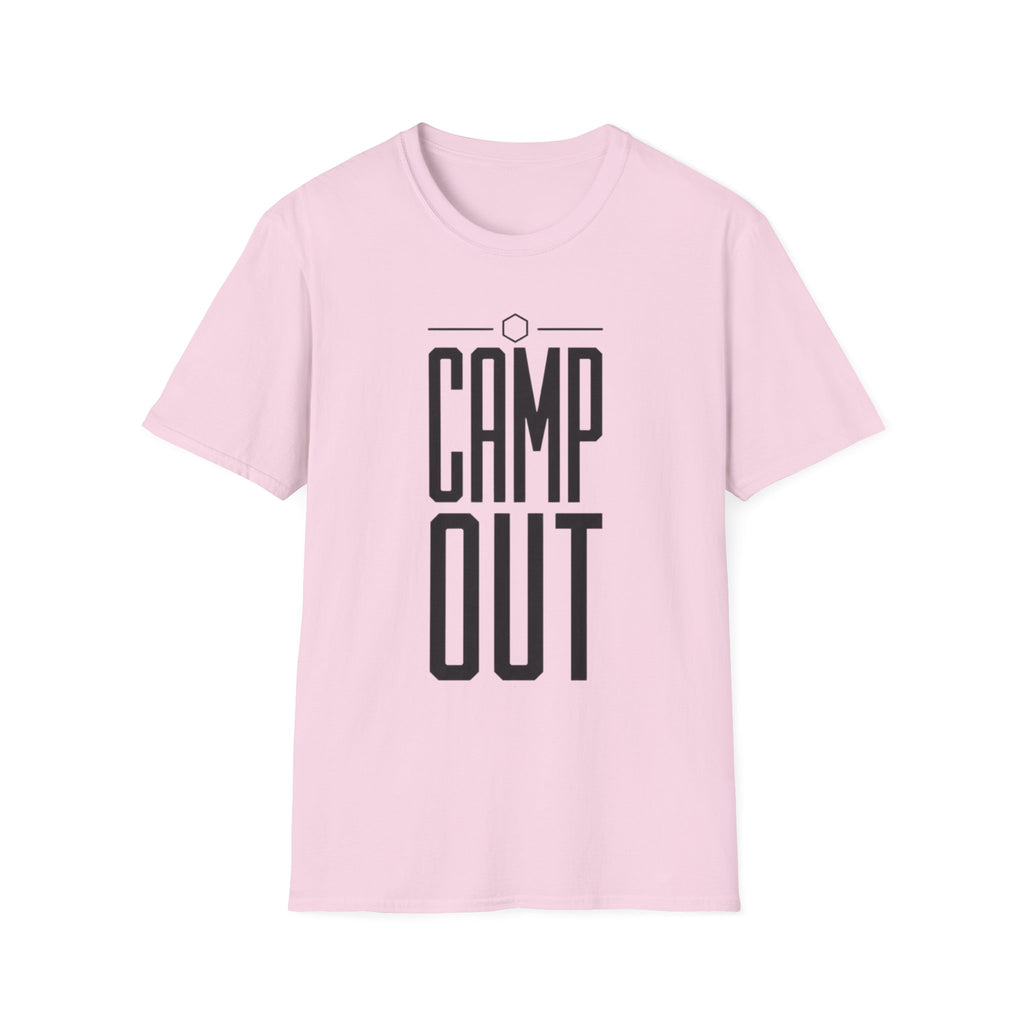 Camp out text T-shirt