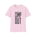 Camp out text T-shirt