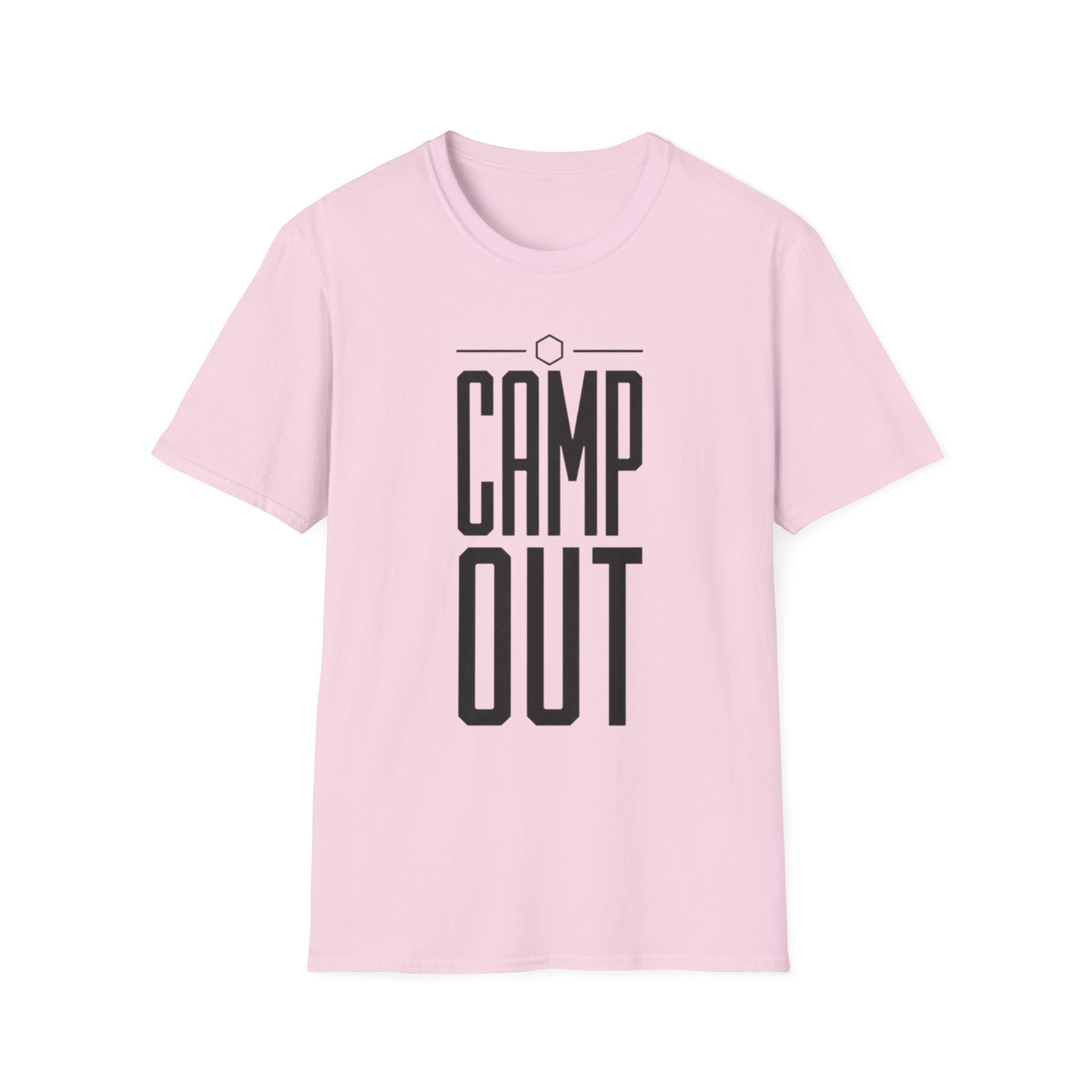 Camp out text T-shirt