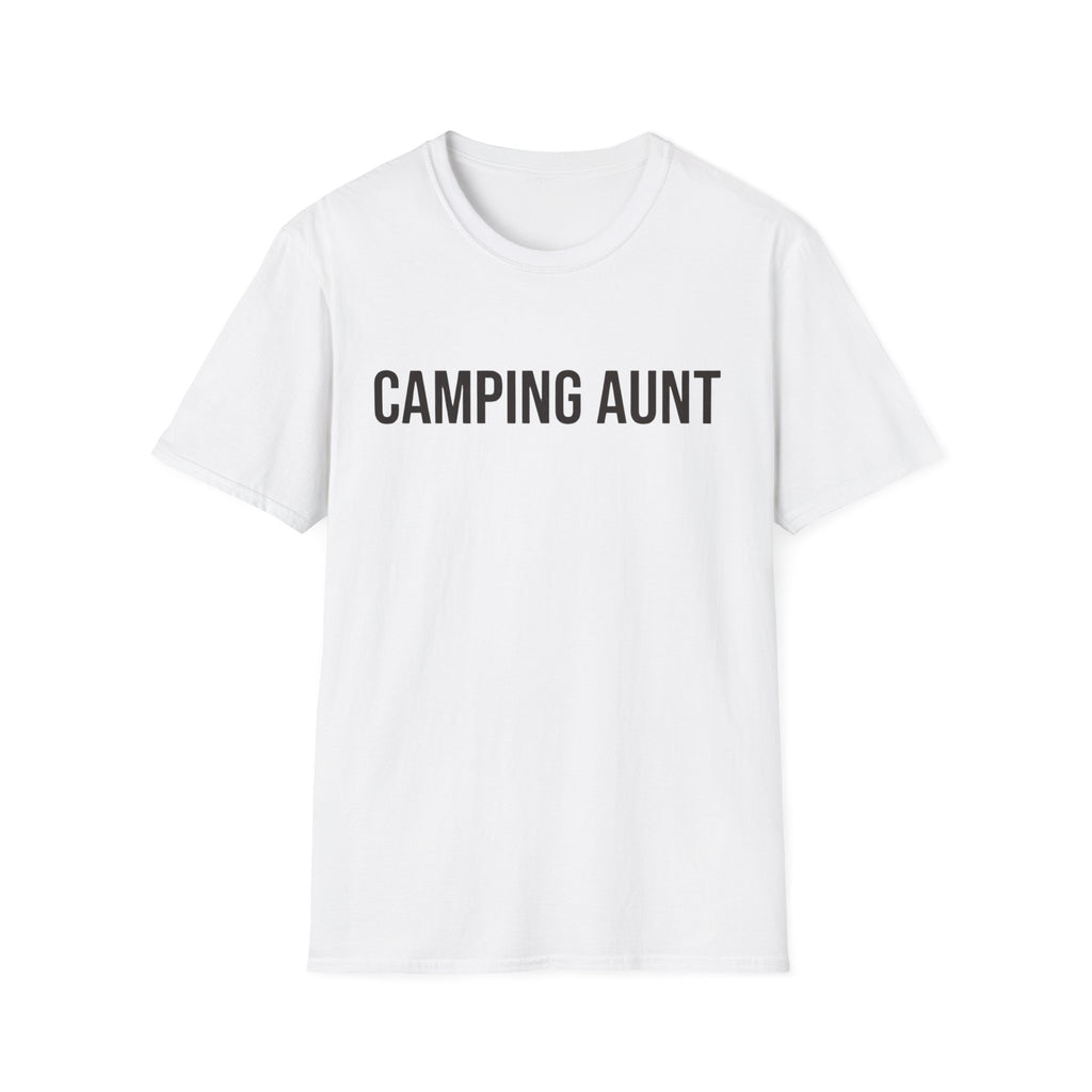 camping aunt text T-shirt