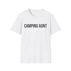 camping aunt text T-shirt