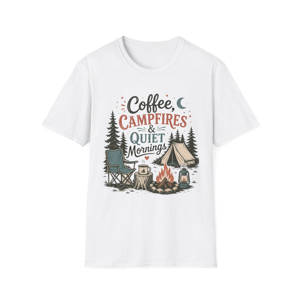 Coffee , Campfire and Quiet Night T-shirt