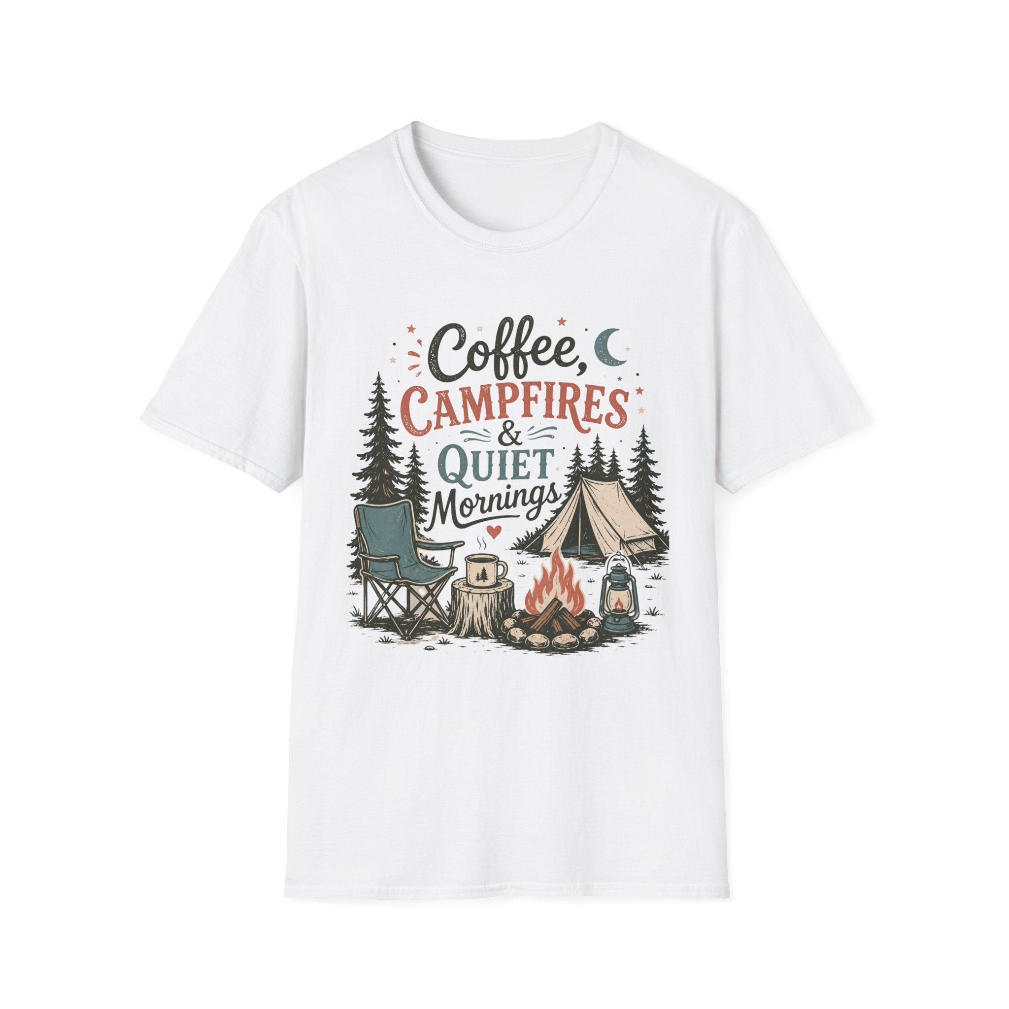 Coffee , Campfire and Quiet Night T-shirt