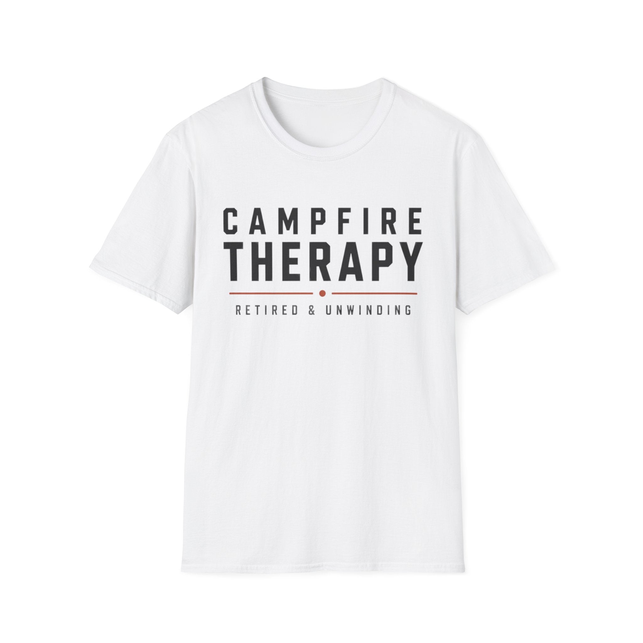 Campfire Therapy Text T-shirt