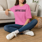 Camping Squad Text T-shirt