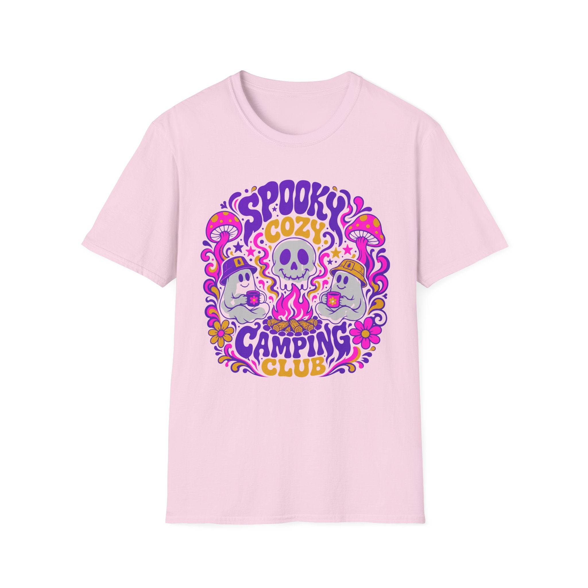 Spooky Cozy Camping Club T-shirt