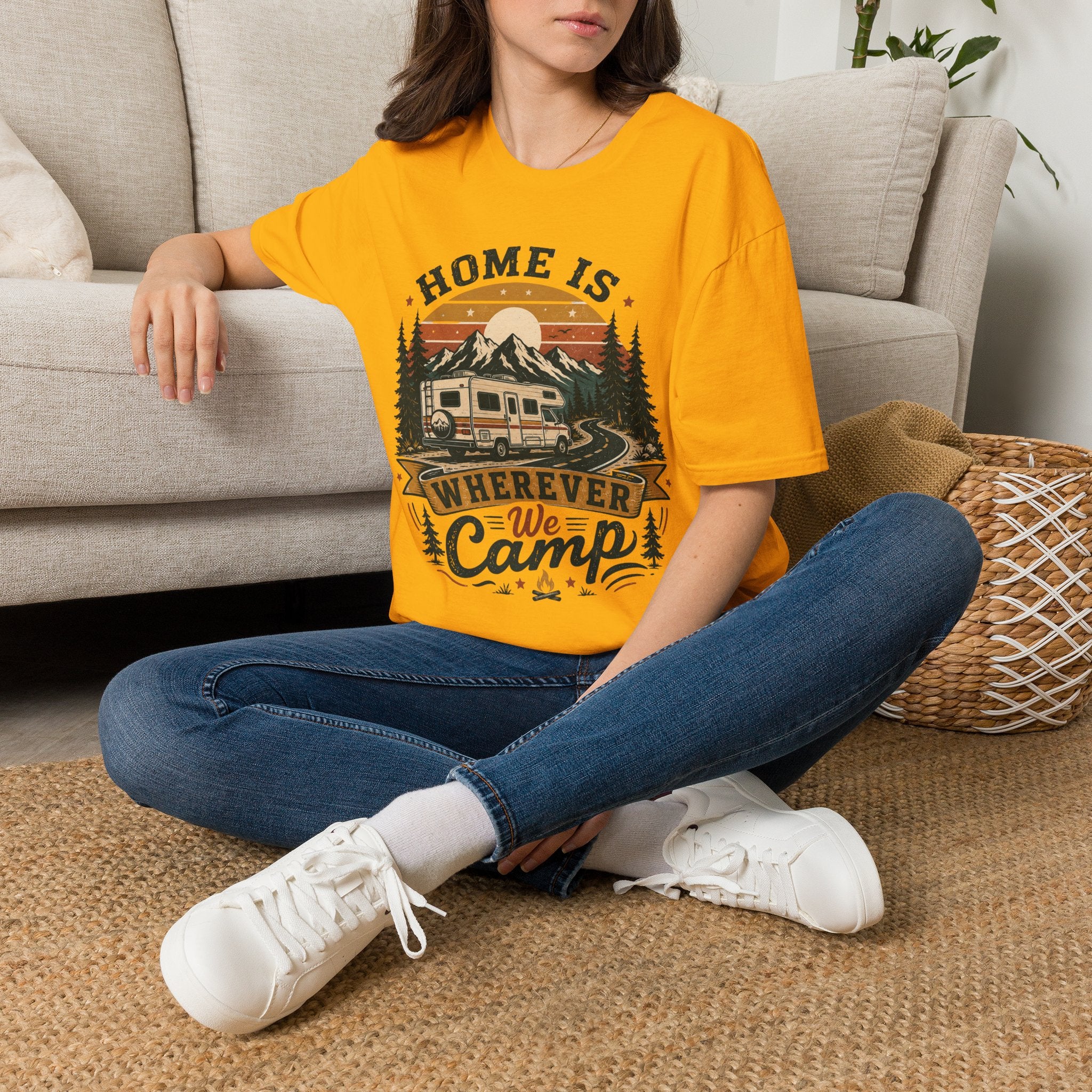 Home Is Wherever We Camp T-shirt