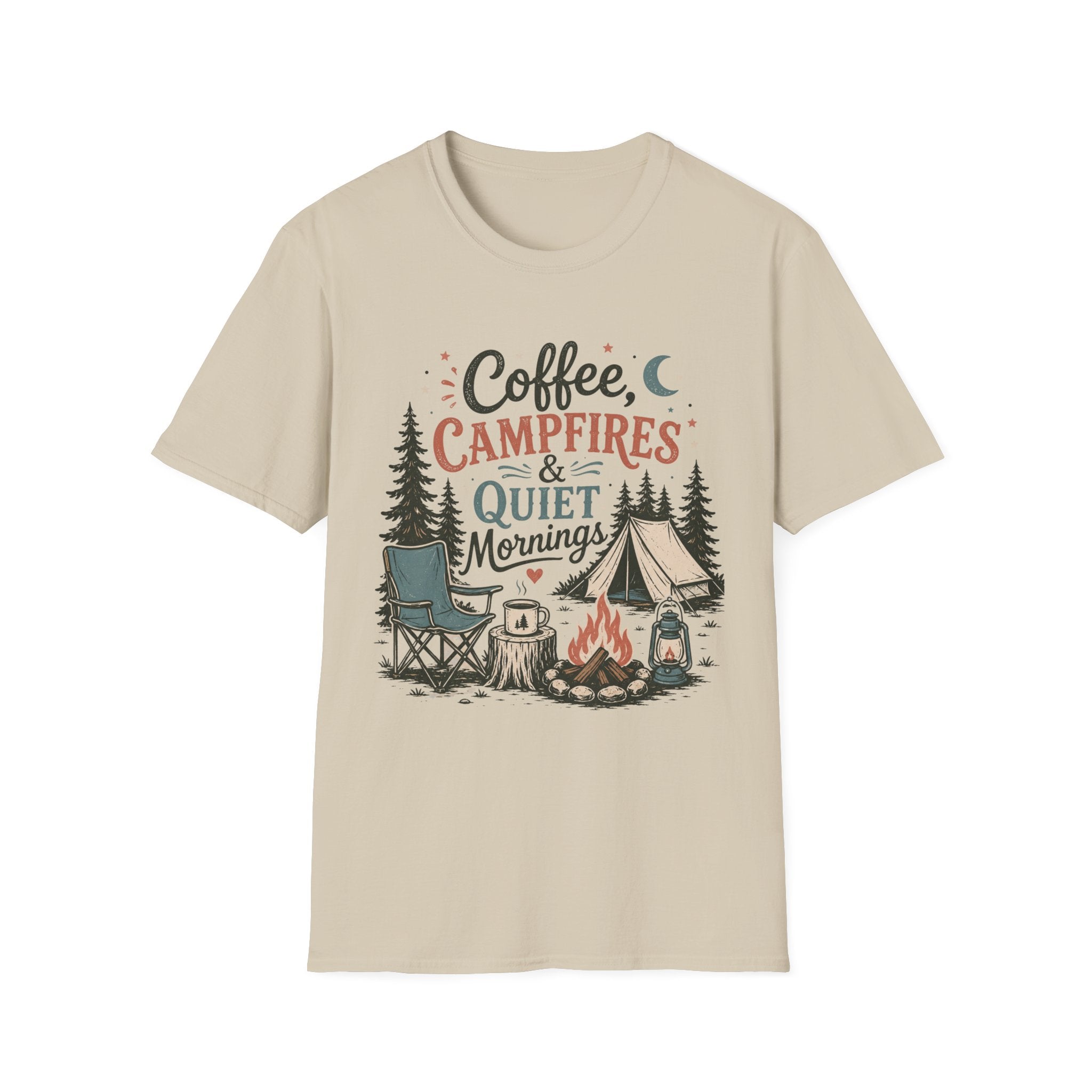 Coffee , Campfire and Quiet Night T-shirt